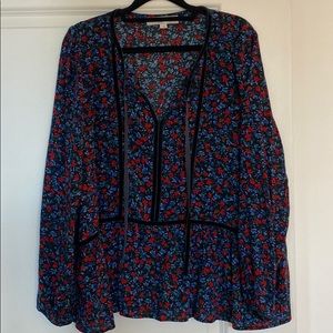 Loft floral print blouse